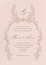 Sweet Blooms - Wedding Invitation by  Monique Lhuillier