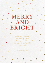 Mini Stars - Corporate Holiday Party Invitation by Sugar Paper
