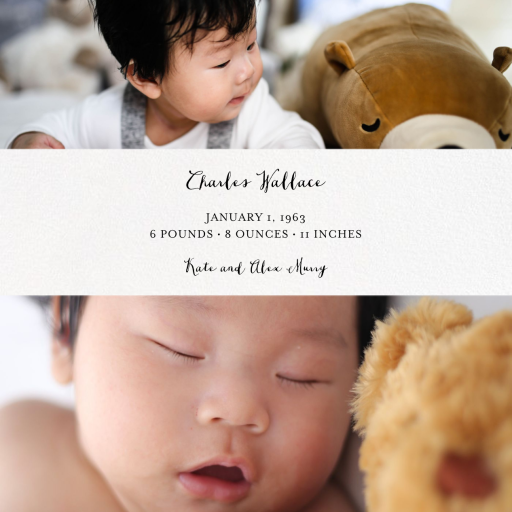 Title Card - Birth Announcement by Paperless Post