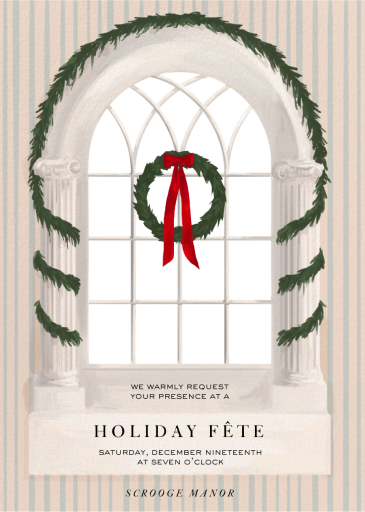 Festive Window - Holiday Party Invitation by Paperless Post