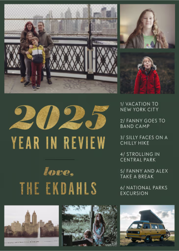 Year in Review Collage - Christmas Card by Paperless Post