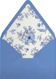 Something Blue Florals - Paperless Post Envelope