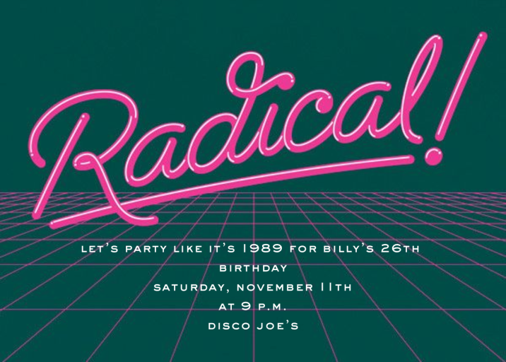 I Love the 80s by Paperless Post