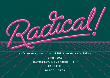 I Love the 80s by Paperless Post