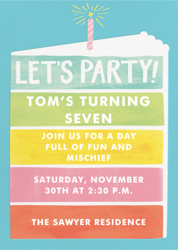 Rainbow Cake by Paper Source