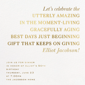 High Praise - Birthday Invitation by Cheree Berry Paper & Design