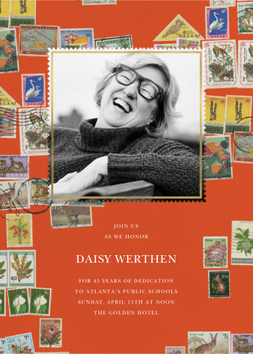 Stamped by Oscar de la Renta