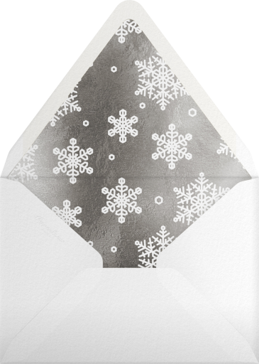 Embossed Snowflakes - Paperless Post Envelope