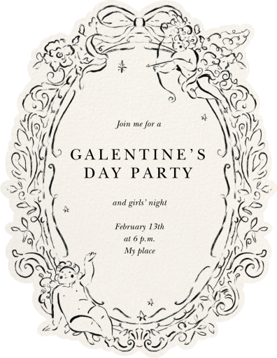 Cupid’s Frame - Party Invitation by Ten Story Stationery