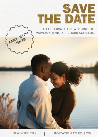 Photo and Sticker (Customizable Template) - Save the Date by Paperless Post