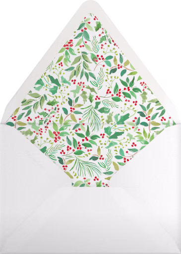 Holly and Sprig Photo (Gina Langford) - Dogwood Hill Envelope