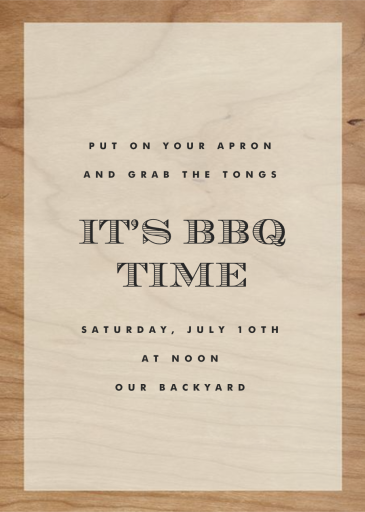 Wood Grain Color Block - Party Invitation by Paperless Post