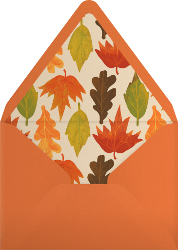 Watercolor Pumpkin Baby Invitation Envelope