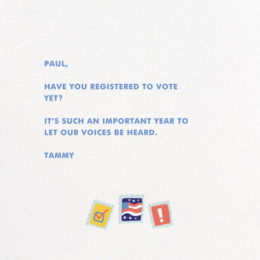 Vote by Mail by Hello!Lucky - Back