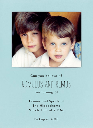 Light Blue by Paperless Post