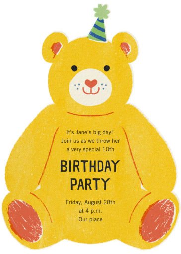 Beary Fun Birthday by Paperless Post