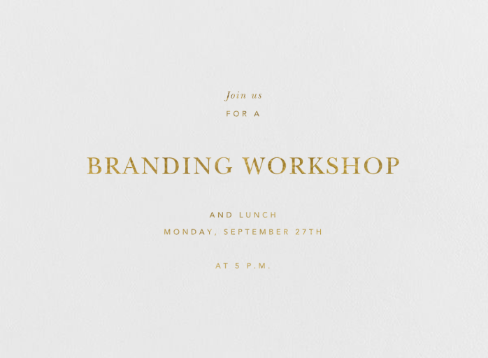 Wilcox - Seminar Invitation by Paperless Post