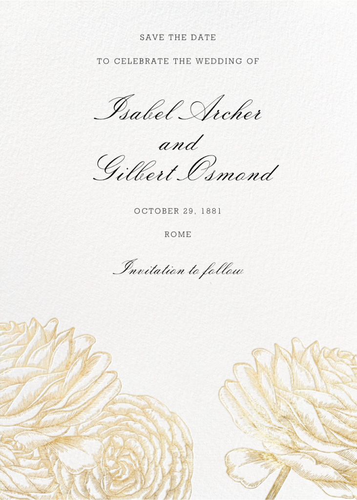 Ranunculus (Save the Date) Invitation