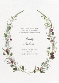 Winter Wilds - Baptism & Christening Invitation by Paperless Post