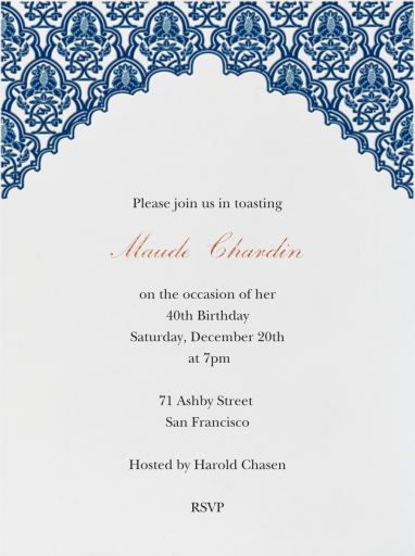 Arabesque - Game Night Invitation by Paperless Post