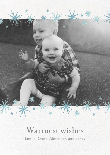 Snowflake Sparkle - Holiday Card by Little Cube