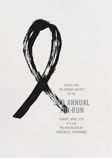 Brushstroke Ribbon - Fundraiser Invitation by Paperless Post