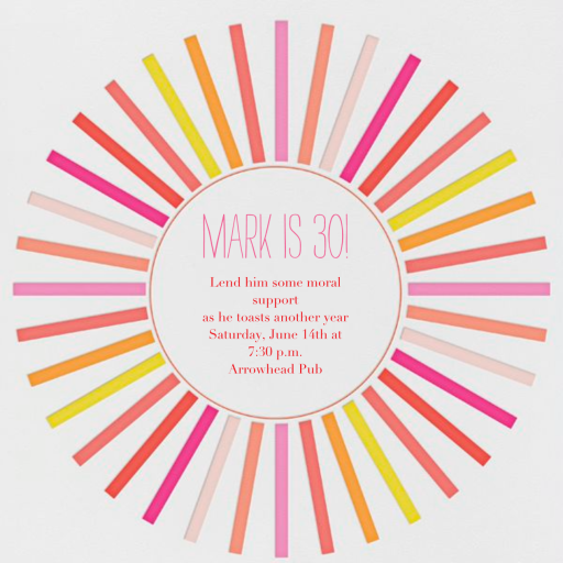 San Diego in the 70s - Surprise Party Invitation by Mr. Boddington's Studio