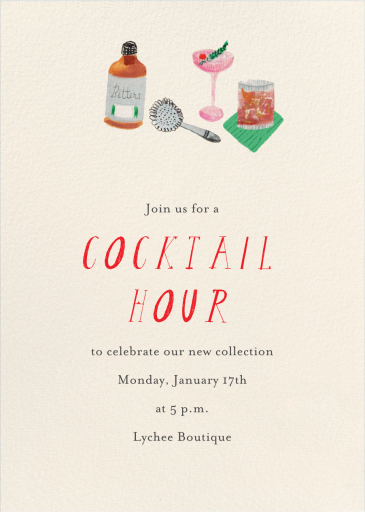 Cocktail Maker - Party Invitation by Mr. Boddington's Studio