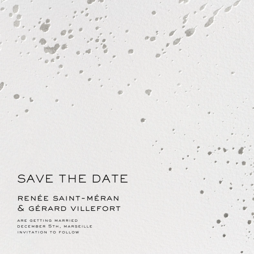 Splatter Cloth II (Save the Date) - Save the Date by Paperless Post