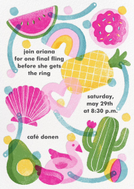 Pool Floats - Bridal Shower Invitation by Paperless Post