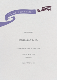Biplane - Celebration Invitation by Paperless Post