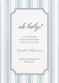 Ticking Stripes - Baby Shower Invitation by Paperless Post