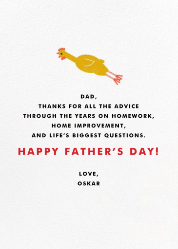 Glad for Dad - Father's Day Card by Hello!Lucky - Back