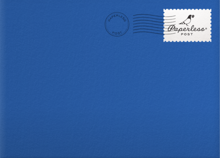 Cabin & Forest Christmas Night Card Envelope