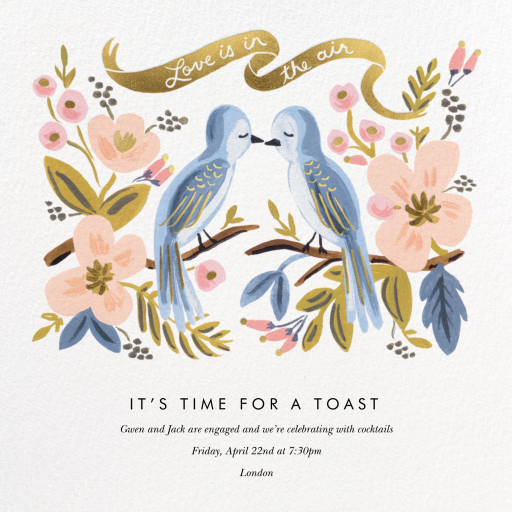 Love is Lighter than Air - Engagement Party Invitation by Rifle Paper Co.