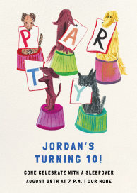 Party Critters - Birthday Invitation by Mr. Boddington's Studio