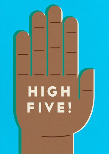 High 5 - Congratulations Card by The Indigo Bunting