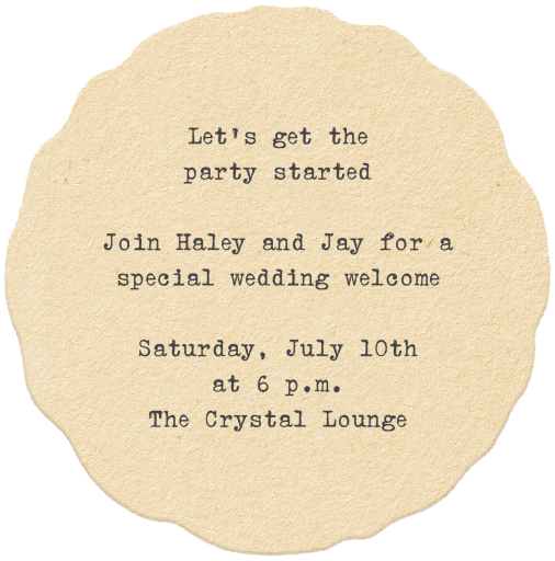 Toaster's Coaster - Welcome Party Invitation by Annie Atkins - Back