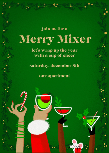 Cheers and Cheer - Christmas Party Invitation by Hello!Lucky