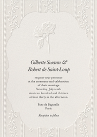 Floral Filigree Frame by Emily Baird