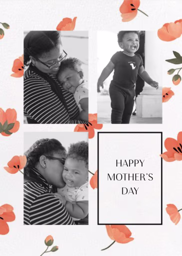 Cascading Poppies - Mother's Day Card by Paperless Post