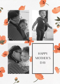 Cascading Poppies - Mother's Day Card by Paperless Post