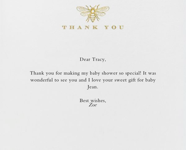 Bee Thank You - Thank You Card by Paperless Post