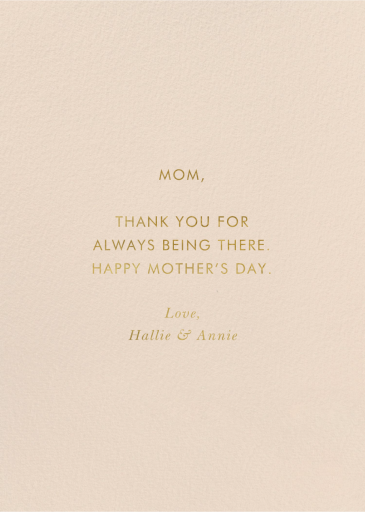 Strawberry Fields Best Mom - Mother's Day Card by Rifle Paper Co. - Back