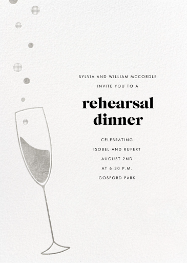 Champagne Flute - Engagement Party Invitation by Paperless Post