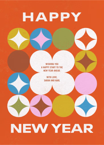 Groovy Year - New Year's Card by Paperless Post