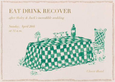 Wine and Dine - Brunch Invitation by Iris + Marie