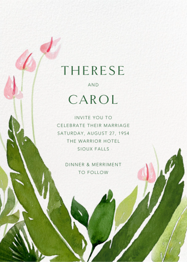 Anthurium - Wedding Invitation by Paperless Post
