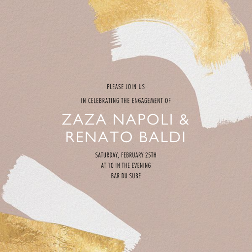 Coupling - Engagement Party Invitation by Kelly Wearstler