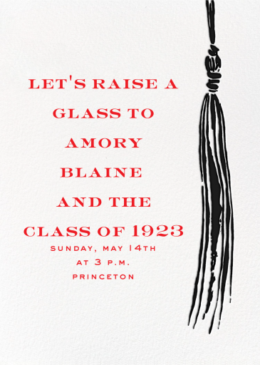 KSNY Tassel - Graduation Party Invitation by kate spade new york